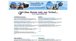 Desktop Screenshot of hanseblitz.de